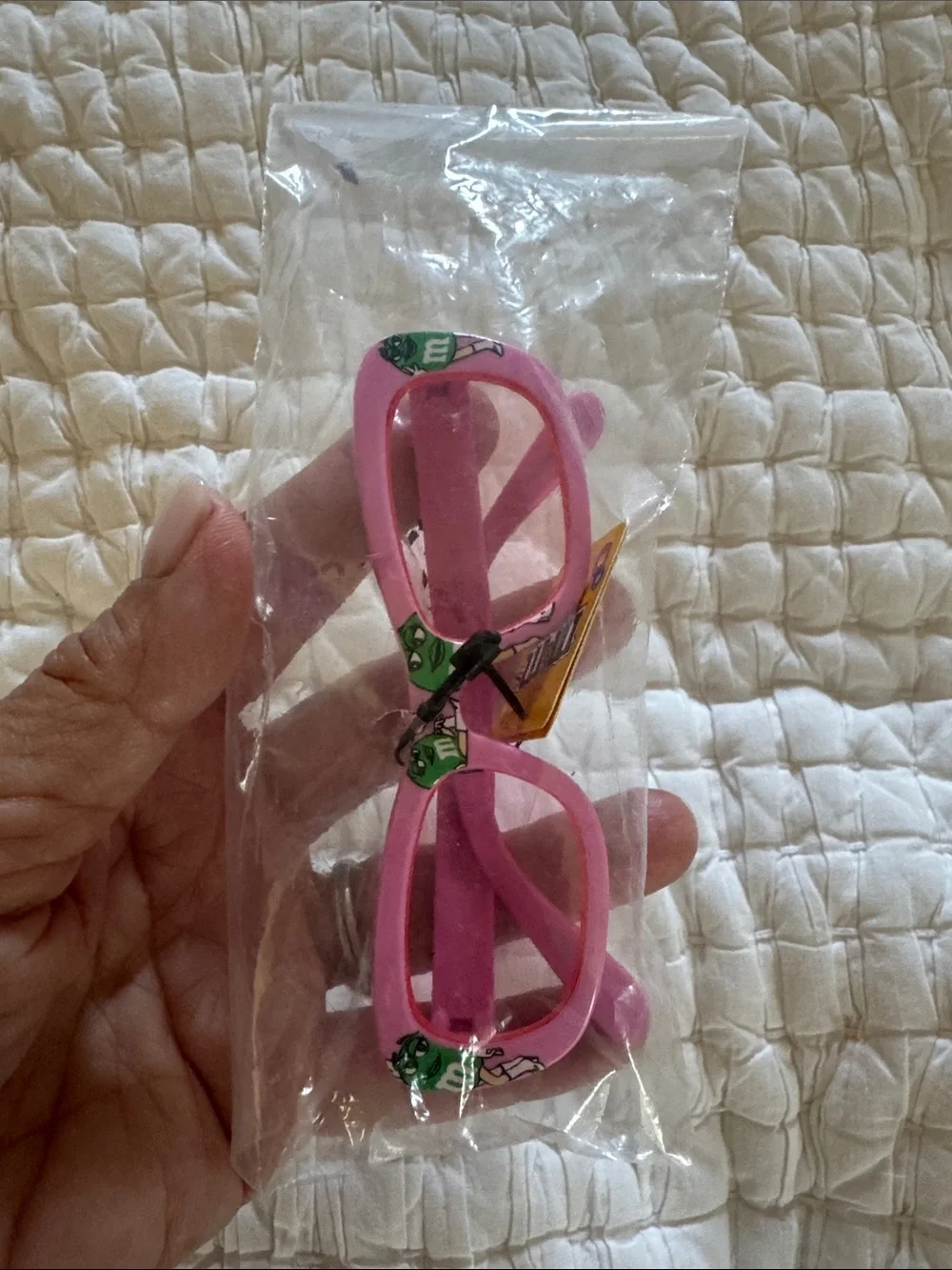 M&M'S Pink Kids Character Sunglasses with Green M&M Accents